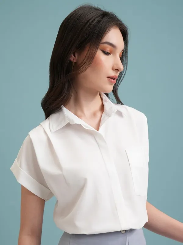 Women Self Design Casual Shirt