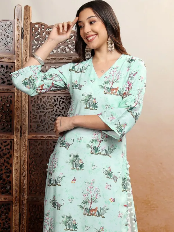 Printed Straight Kurta