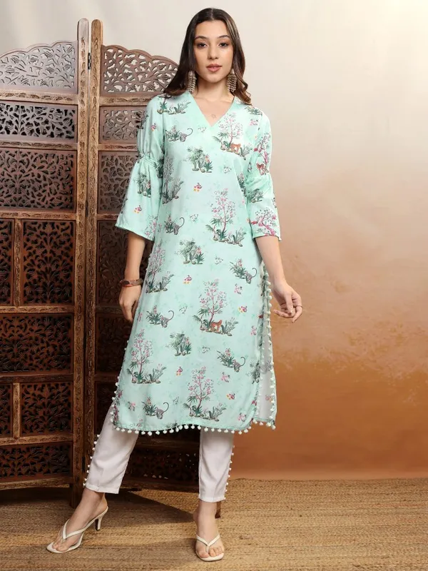 Printed Straight Kurta