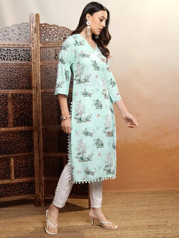 Printed Straight Kurta