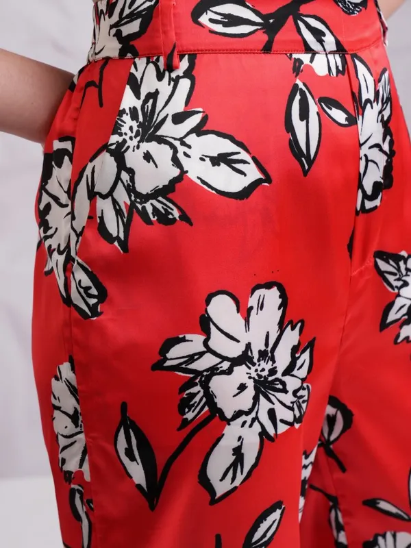  Tokyo Talkies Women Red Co-Ords