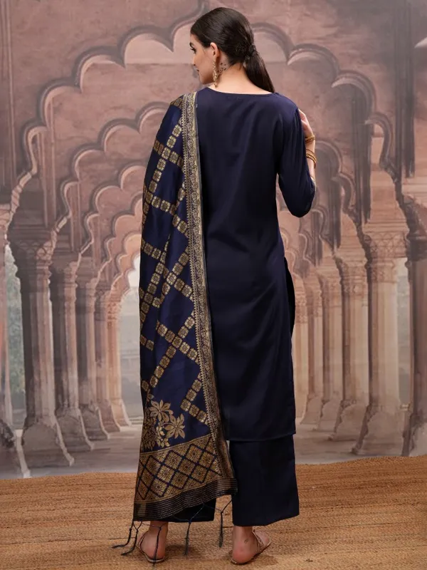 Women Kurta With Palazzo And Dupatta