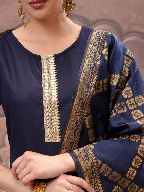 Women Kurta With Palazzo And Dupatta