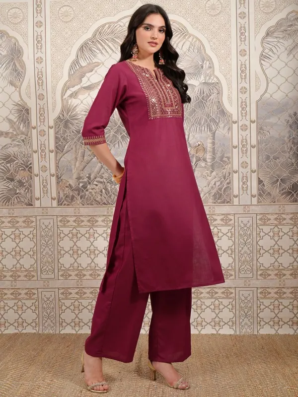 Vishudh Women Black Embroidered Kurta With Palazzo And Dupatta