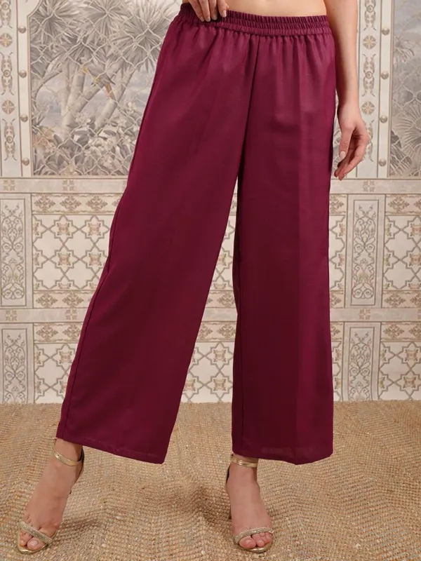 Vishudh Women Black Embroidered Kurta With Palazzo And Dupatta