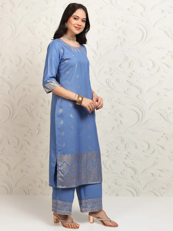 Women Kurta With Palazzo And Dupatta