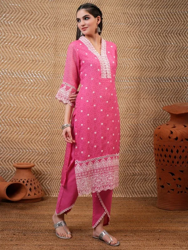 Women Kurta With Trouser & Dupatta