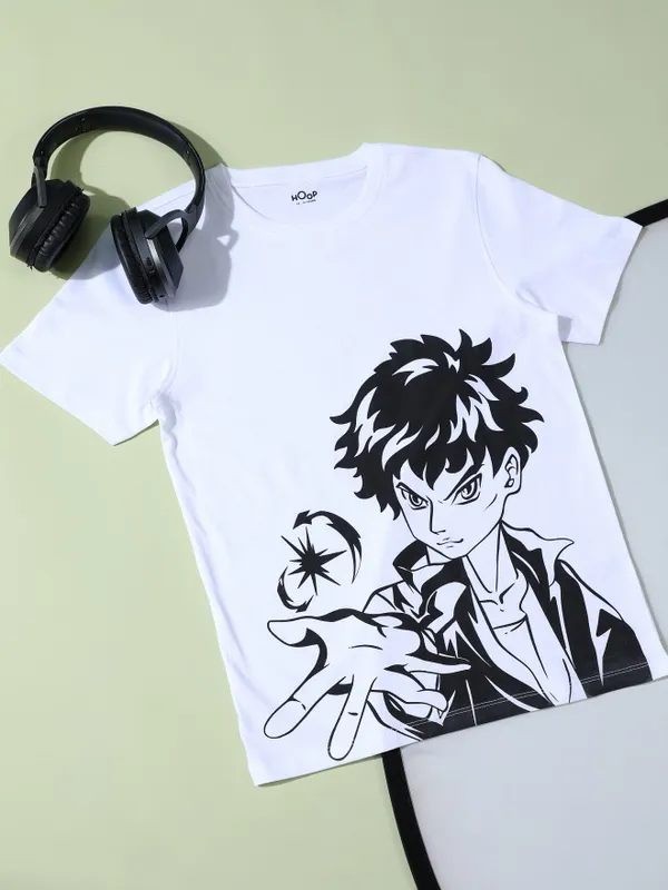 Boys Printed Round Neck T-Shirt