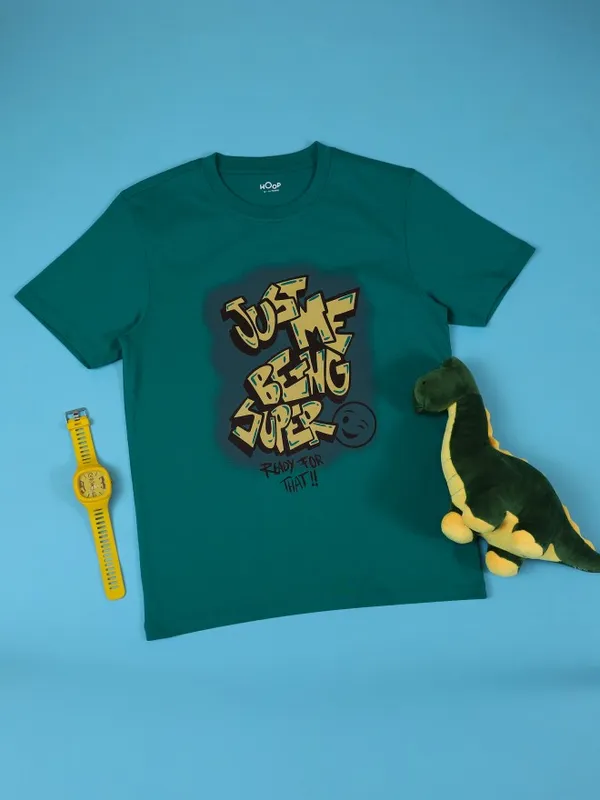 Boys Printed Round Neck T-Shirt