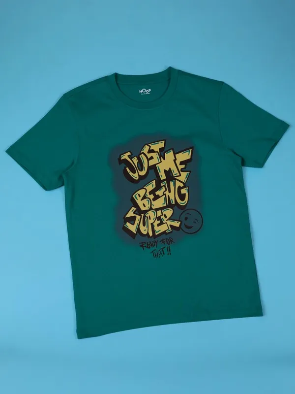 Boys Printed Round Neck T-Shirt