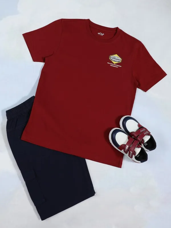 Boys Printed Round Neck T-Shirt