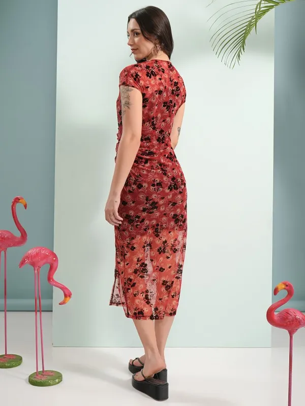 Printed Sheath Dress