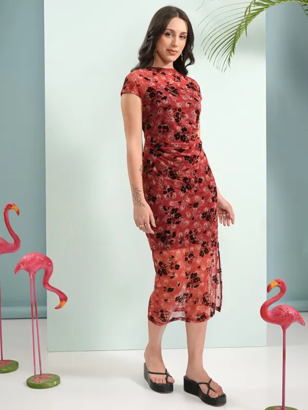 Printed Sheath Dress