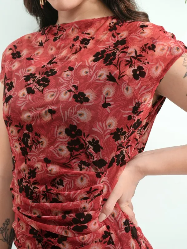 Printed Sheath Dress