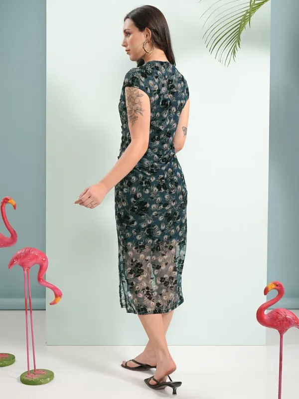  Tokyo Talkies Women Blue Solid Sheath Dresses