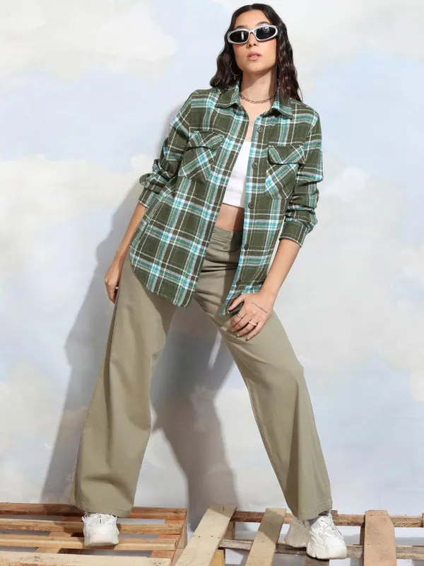 Women Checked Casual Shirt