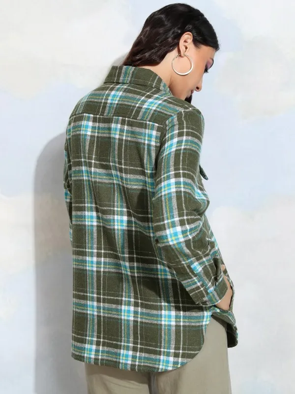 Women Checked Casual Shirt