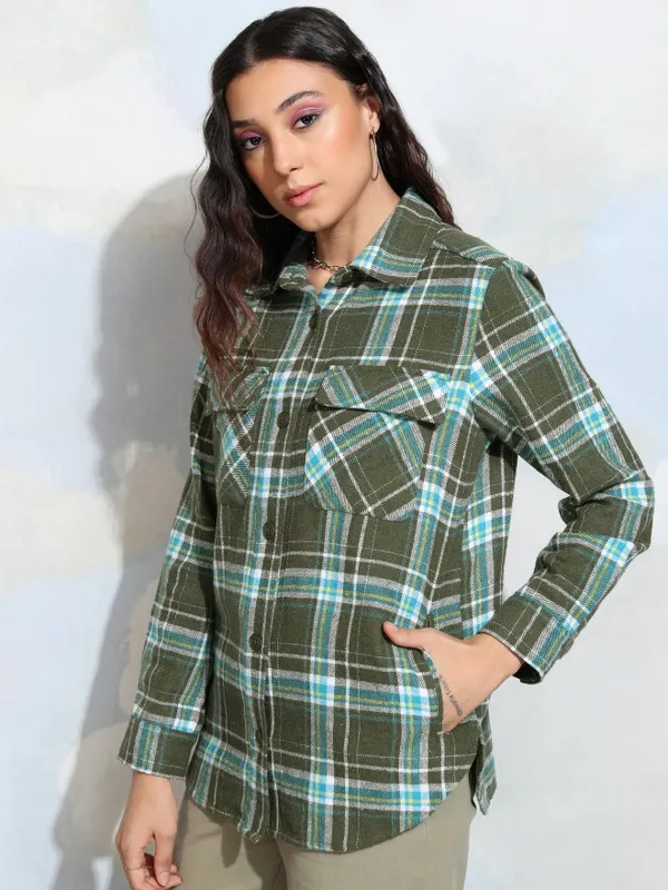 Women Checked Casual Shirt