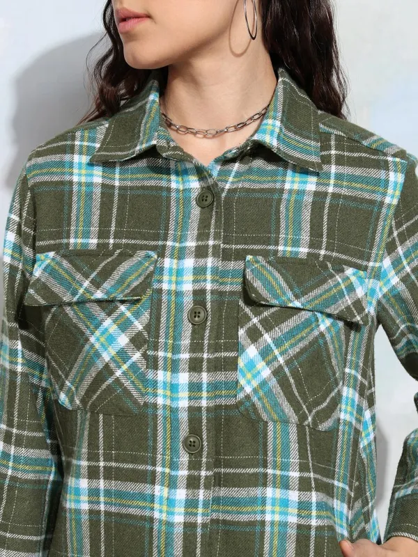 Women Checked Casual Shirt