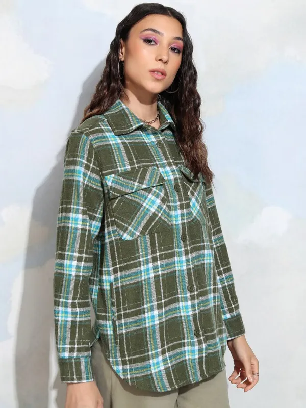 Women Checked Casual Shirt