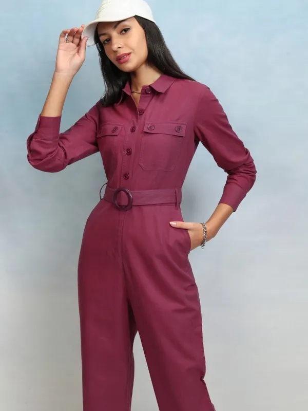 Tokyo Talkies Women Solid Jumpsuit