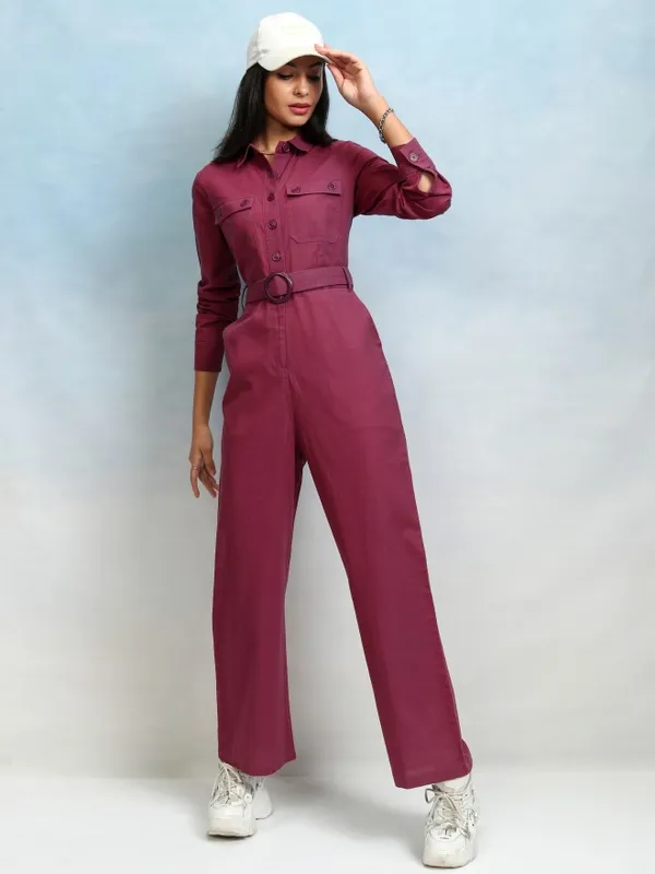 Tokyo Talkies Women Solid Jumpsuit