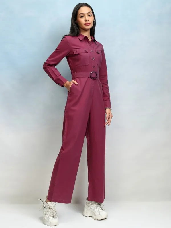 Tokyo Talkies Women Solid Jumpsuit