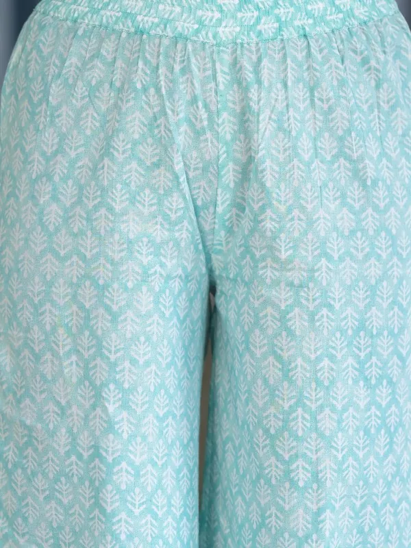  Vishudh Women Blue Printed Kurta Sets