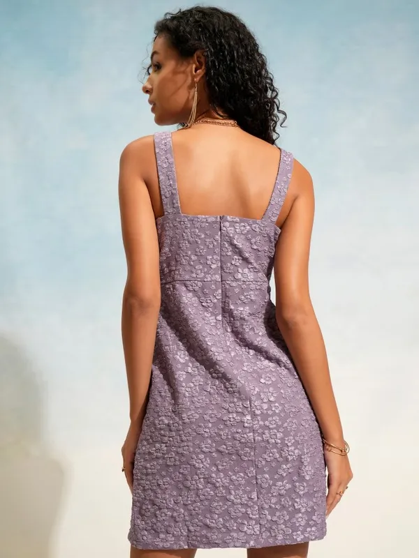 Self Design Sheath Dress