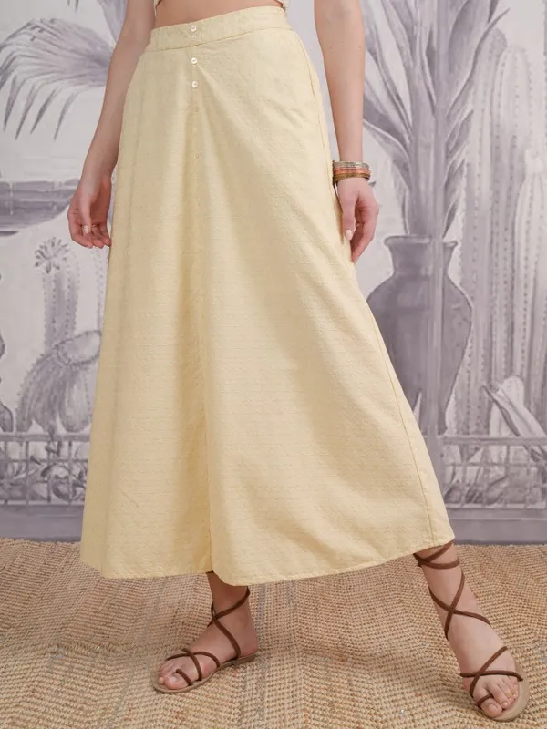  Vishudh Women Beige Midi Skirts