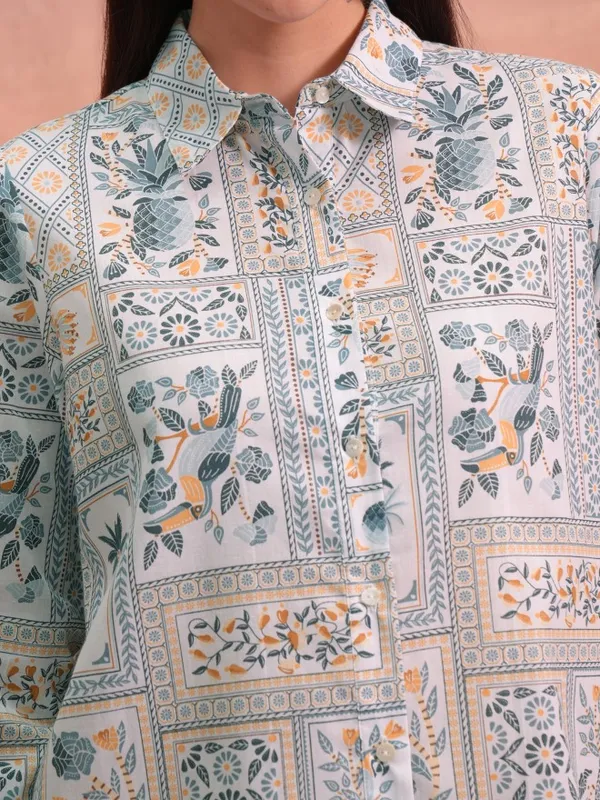  Vishudh Women Off White Printed Tunics