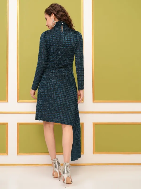Self Design Sheath Dress