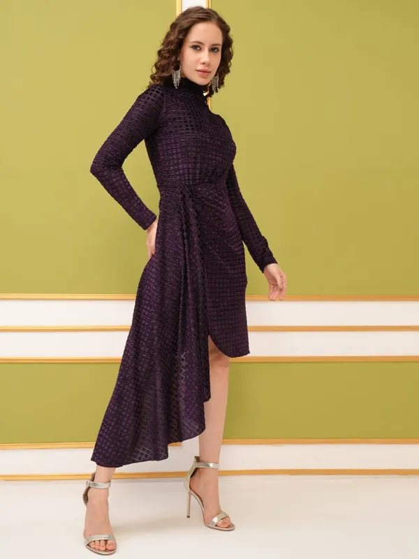 Self Design Sheath Dress