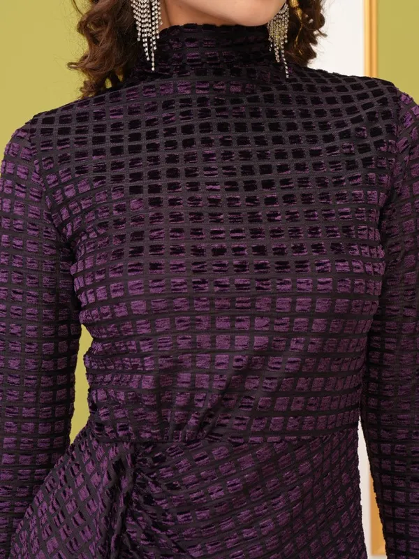 Self Design Sheath Dress
