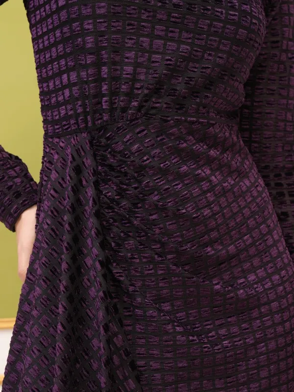 Self Design Sheath Dress
