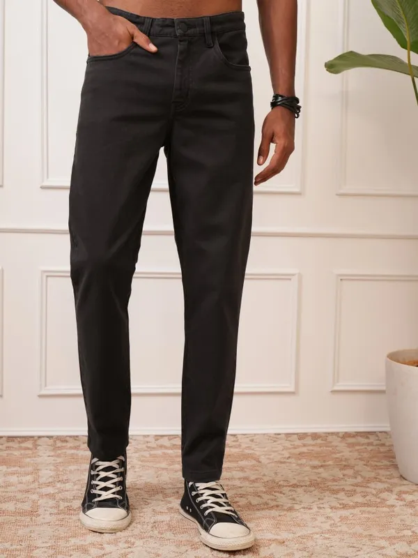 Men Regular Fit Casual Trousers