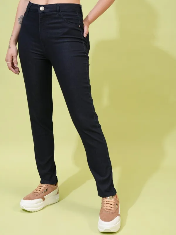 Tokyo Talkies Women Blue Skinny Fit Jeans