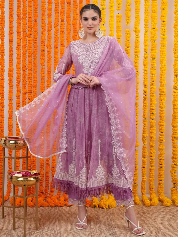 Women Kurta With Trousers & Dupatta