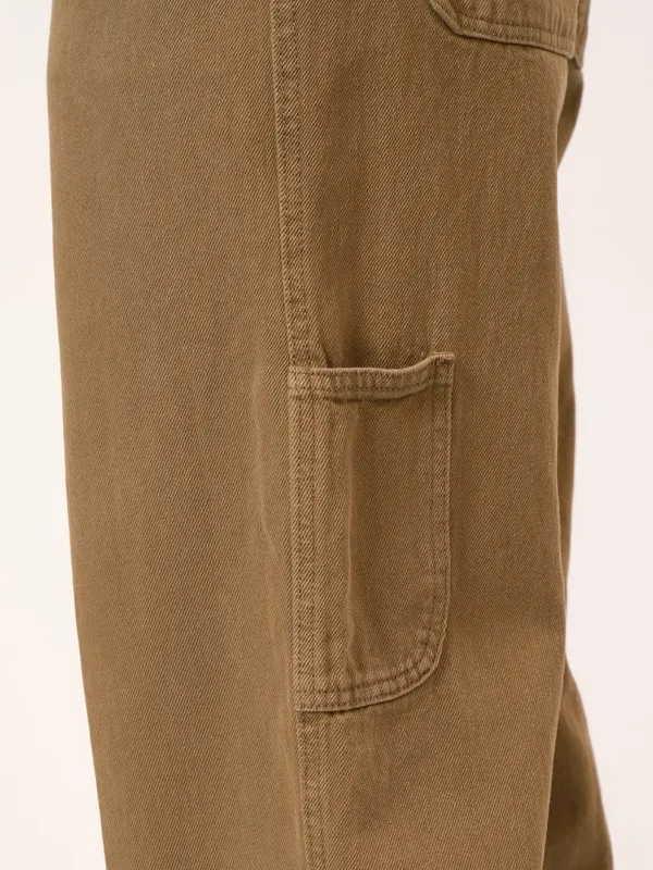  Highlander Men Olive Carpenter Fit Clean Look Jeans