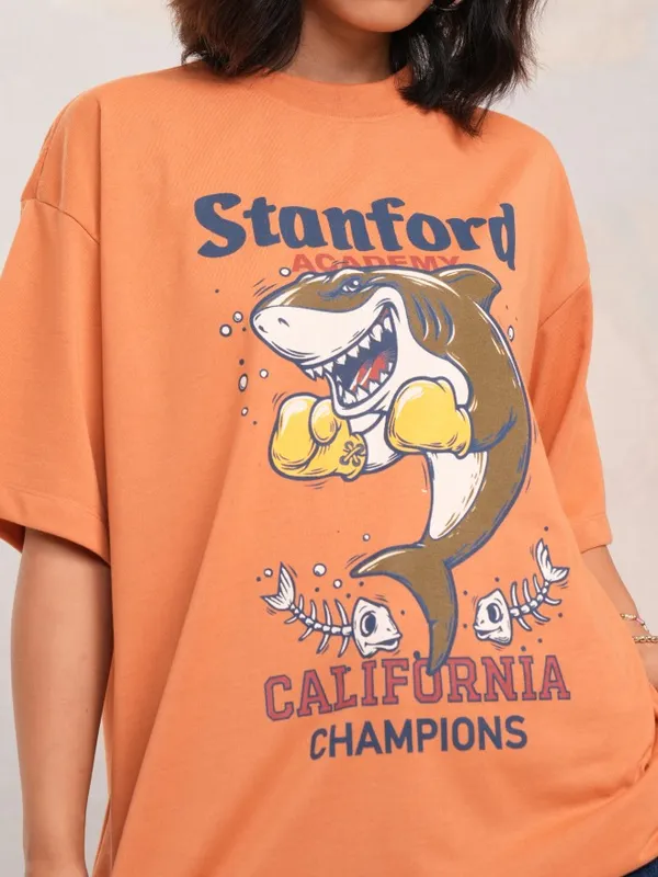 Printed Oversized Fit T-Shirt