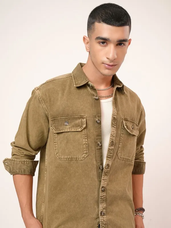 Men Oversized Fit Casual Shirts