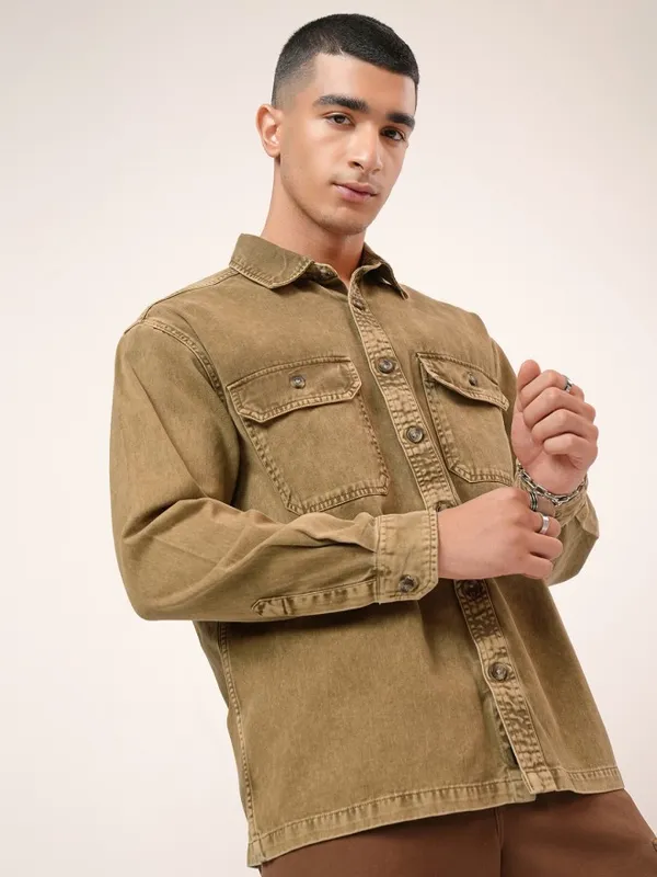 Men Oversized Fit Casual Shirts