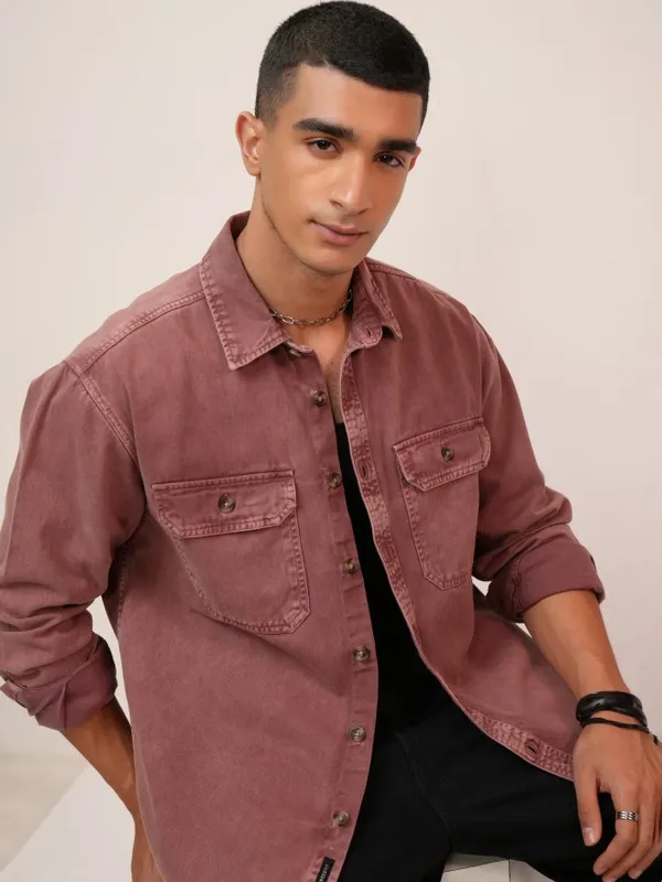 Men Oversized Fit Casual Shirt