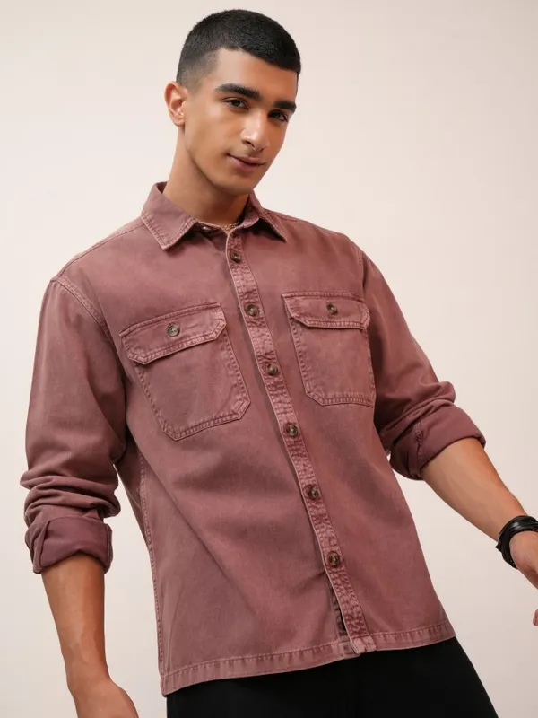 Men Oversized Fit Casual Shirt