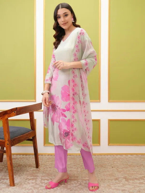  Vishudh Women Blue Printed Kurta Sets