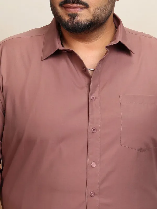 Xtra Ordinary By Highlander Men Rose Solid Regular Fit Casual Shirt