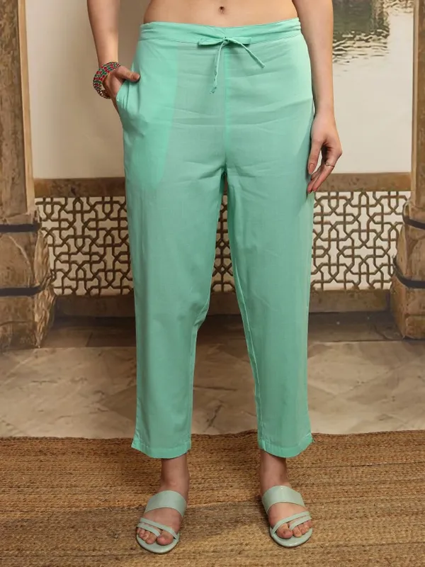 Vishudh Women Blue Embroidered Kurta With Trouser And Dupatta