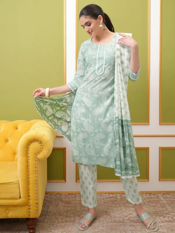  Vishudh Women White Printed Kurta Sets