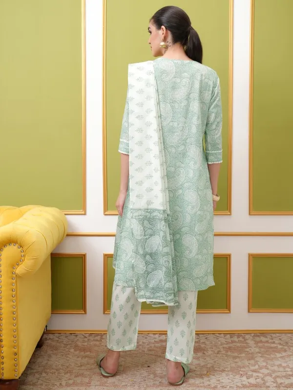  Vishudh Women White Printed Kurta Sets