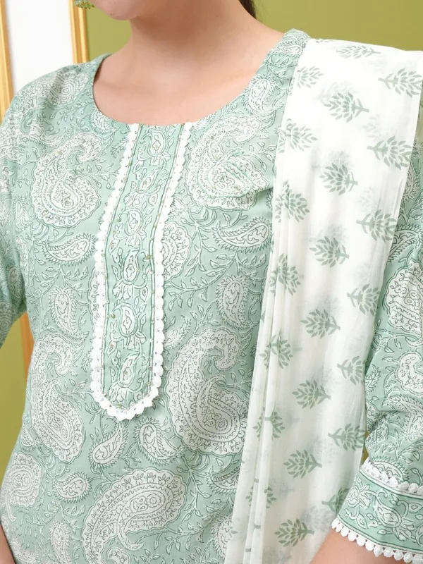  Vishudh Women White Printed Kurta Sets